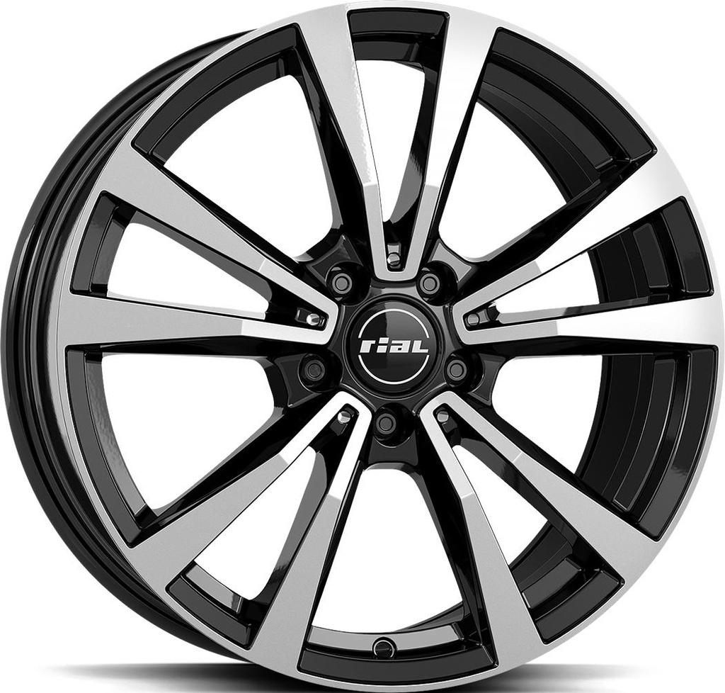 RIAL M12X DIAM BLACK POL 8x19 5/112 ET52 CB66.6
