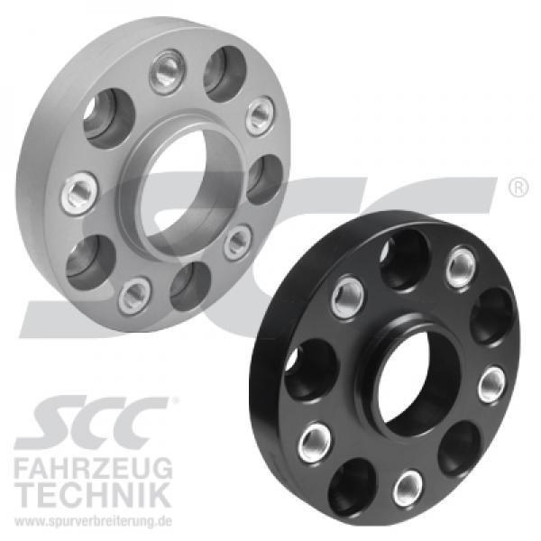 SCC Spacer 25mm System 4B ALU hopea/anod 5/130 CB71,6 - M14x1,5 (pari)