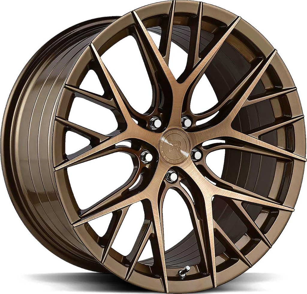 R-SERIES R16 BRUSHED DUAL BRONZE 9x20 5/112 ET25 CB66.6