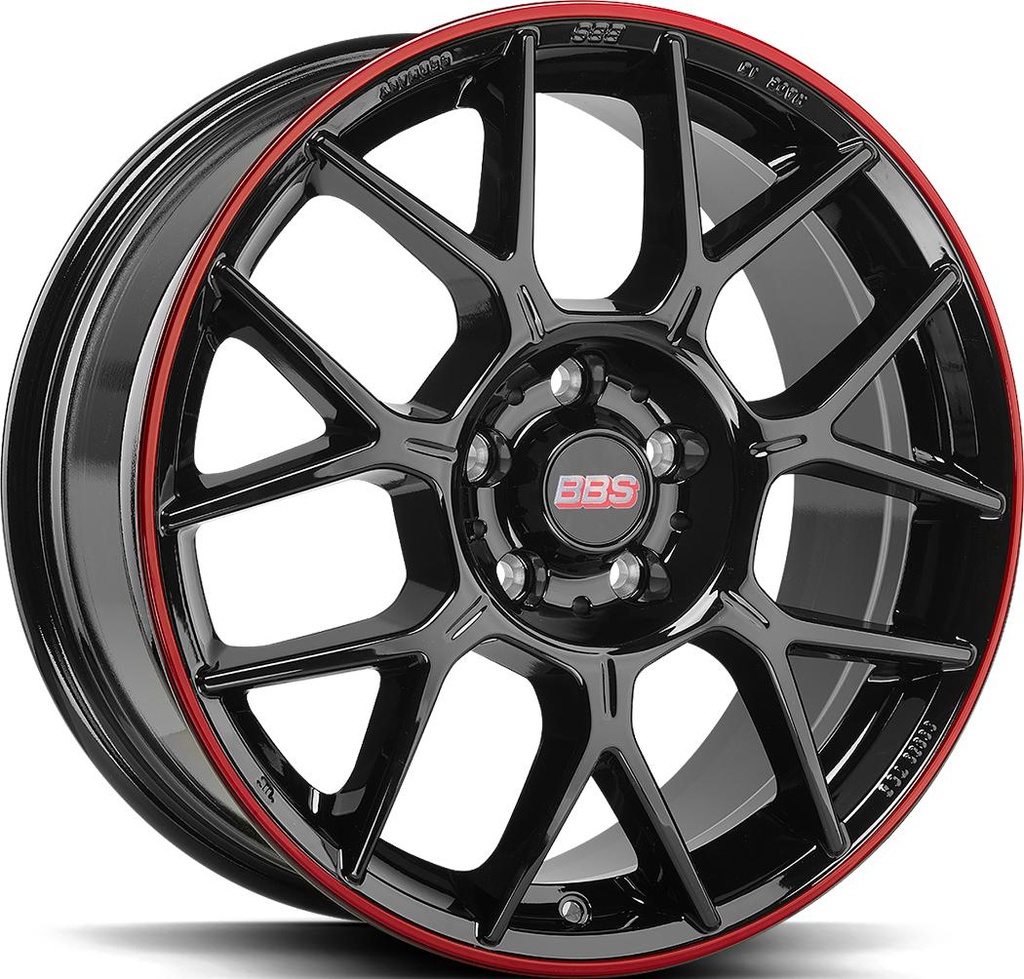 BBS XR BLACK RED 8x18 5/112 ET44 CB82