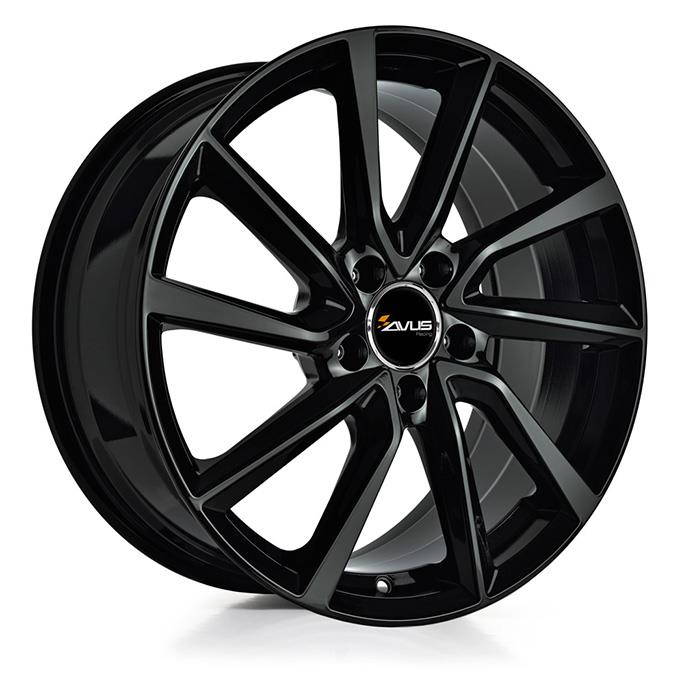 AVUS AC-518 BLACK 8x18 5/112 ET42 CB66.6