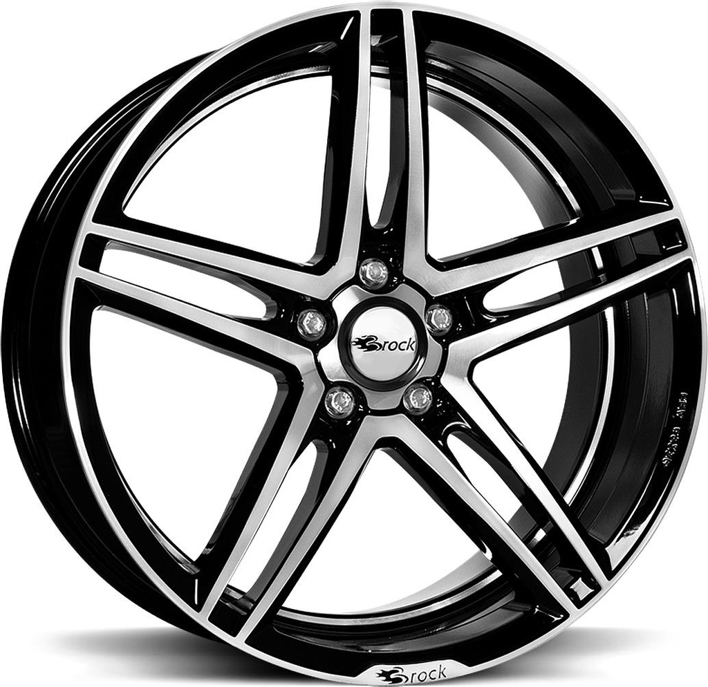 BROCK B33 BLACK FULL POLISH 8x18 5/112 ET45 CB66.6