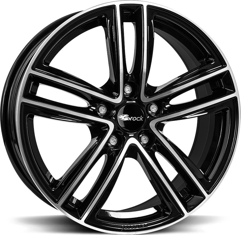 BROCK RC27 BLACK FULL POLISH 6x16 5/108 ET44 CB60.1