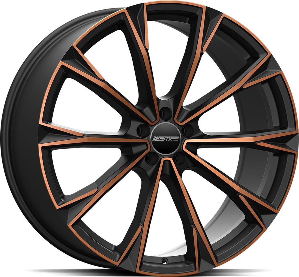 GMP TOTALE SATIN BLACK BRONZE ORANGE 8x19 5/108 ET42 CB73.1