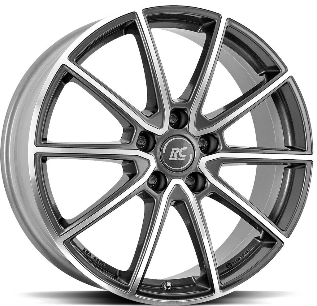 BROCK RC32 TITANIUM FULL POLISH 7x18 5/112 ET43 CB57.1