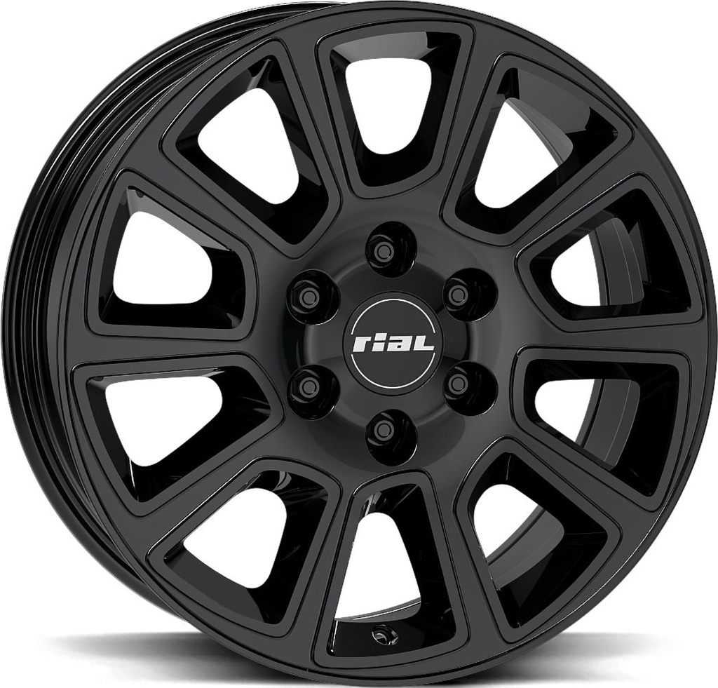 RIAL TRANSPORTER 2 DIAMOND BLACK 7.5x18 6/139.7 ET47 CB93.1