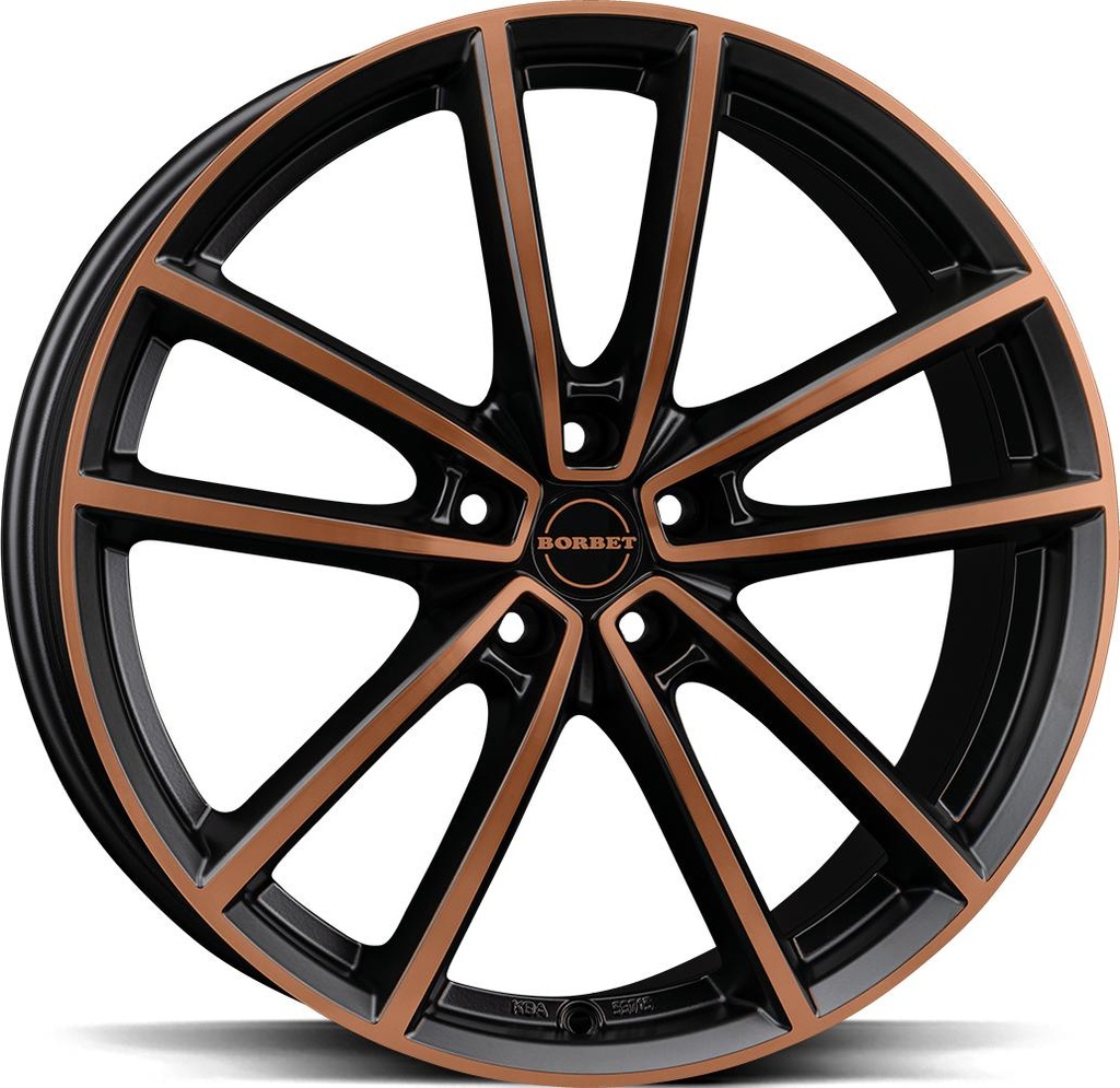 BORBET W BLACK COPPER POLISHED MATT 8x20 5/112 ET41 CB57.1