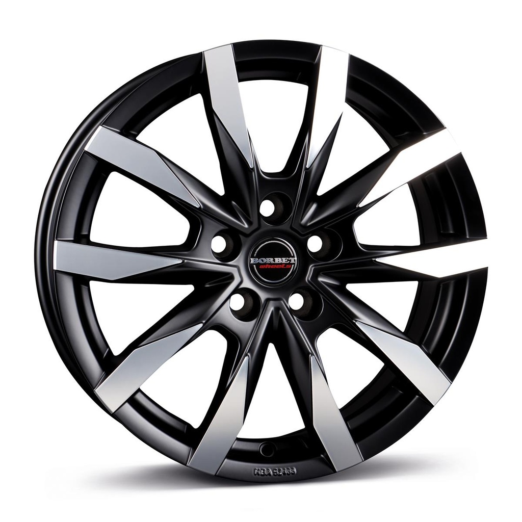 BORBET CW5 BLACK POL MATT 7.5x18 5/130 ET53 CB78.1