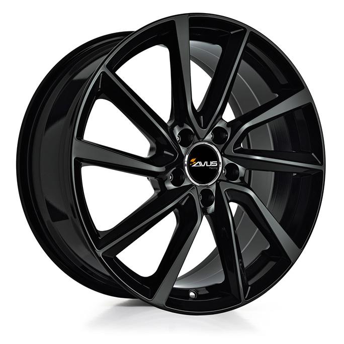 AVUS AC-518 BLACK 7x17 5/112 ET40 CB57.1