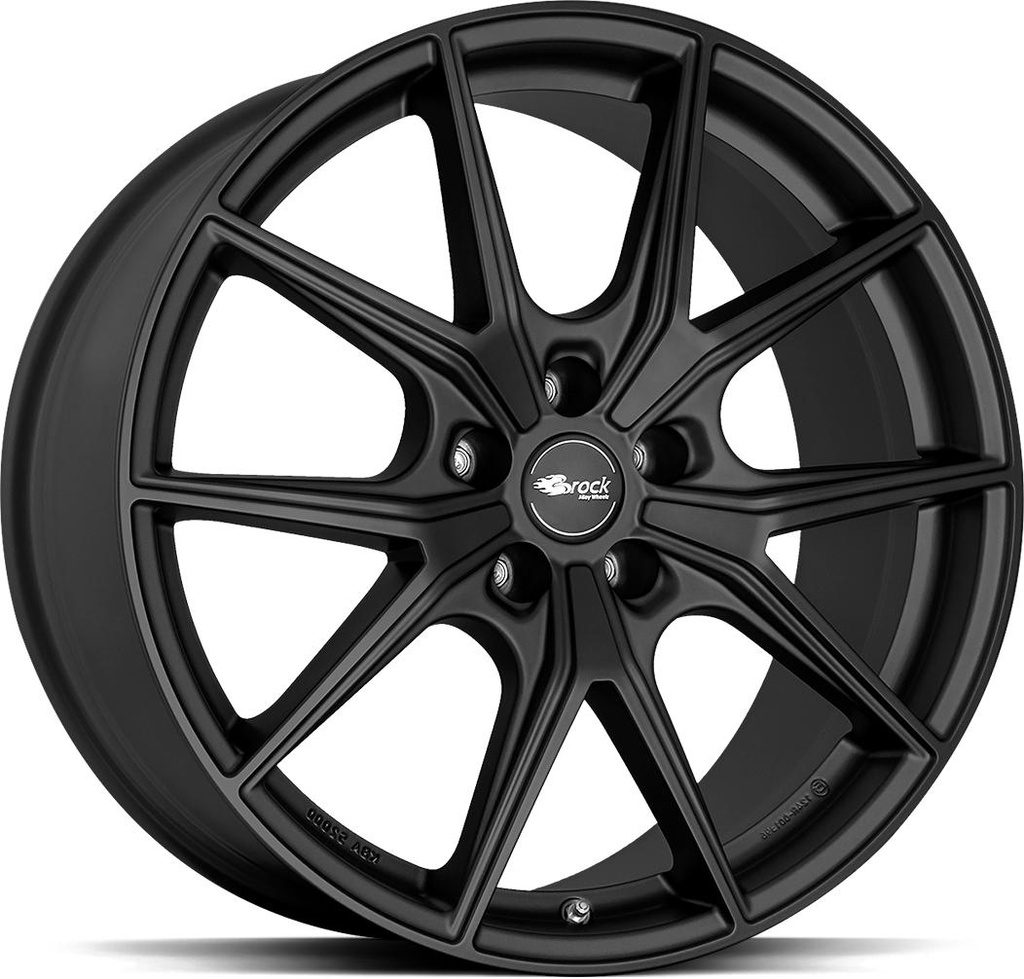 BROCK B40 SATIN BLACK MATT 9.5x19 5/112 ET20 CB66.5