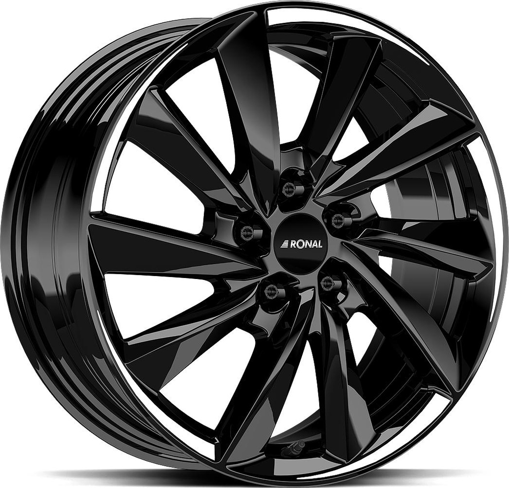 RONAL R70 JET BLACK WHITE TAIL 7.5x18 5/112 ET54 CB66.5