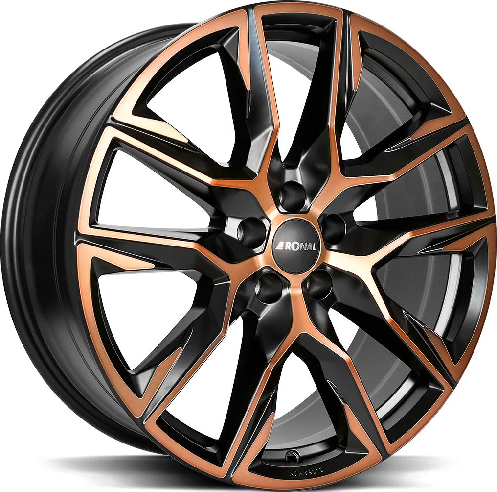 RONAL R71 JET BLACK COPPER MATT 8.5x20 5/120 ET43 CB72.5