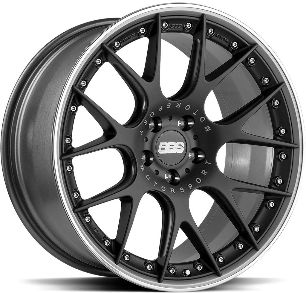 BBS CH-RII SATIN BLACK 10x22 5/130 ET33 CB84.1
