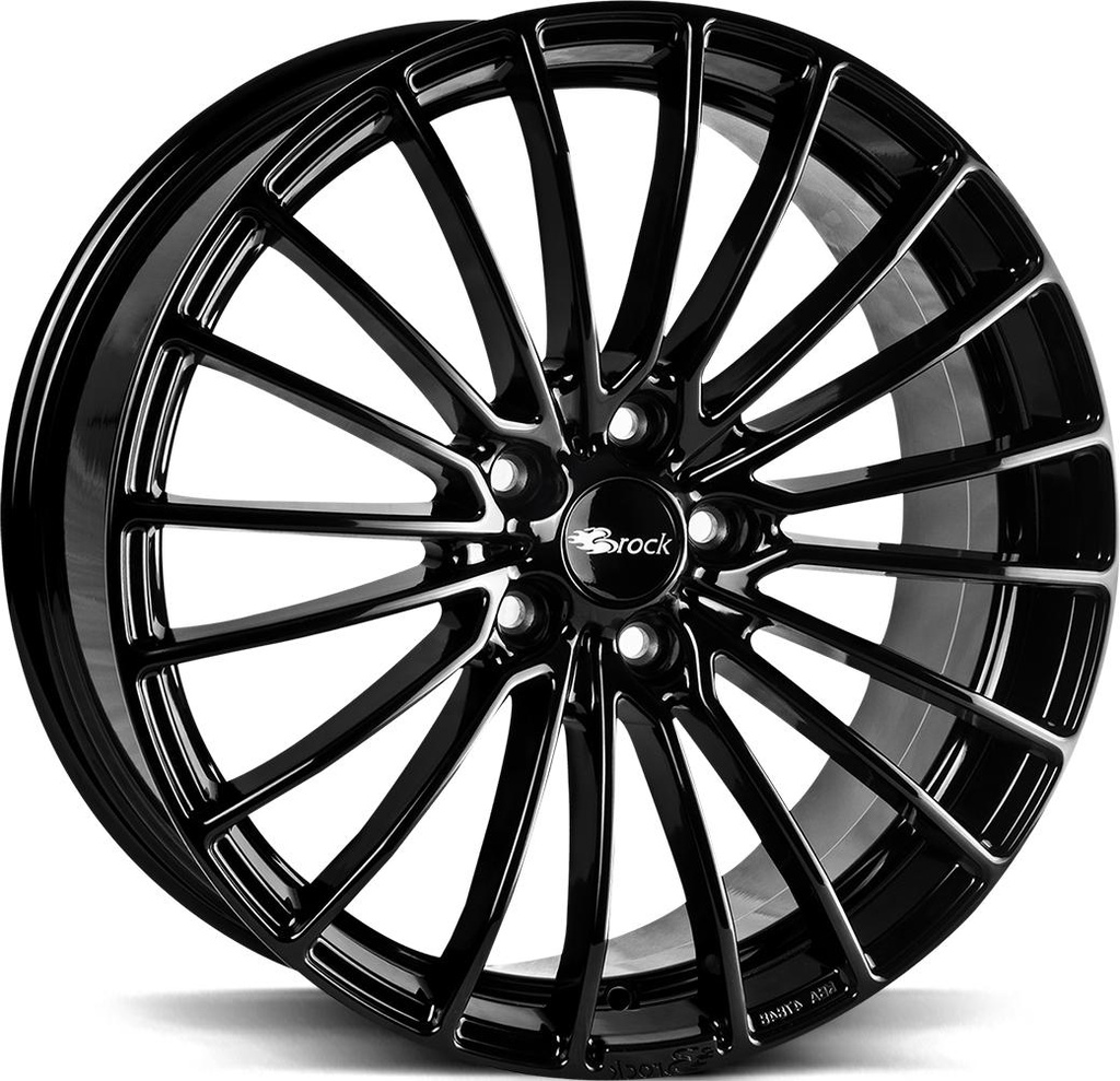 BROCK B24 SHINY BLACK 8.5x20 5/112 ET33 CB66.6