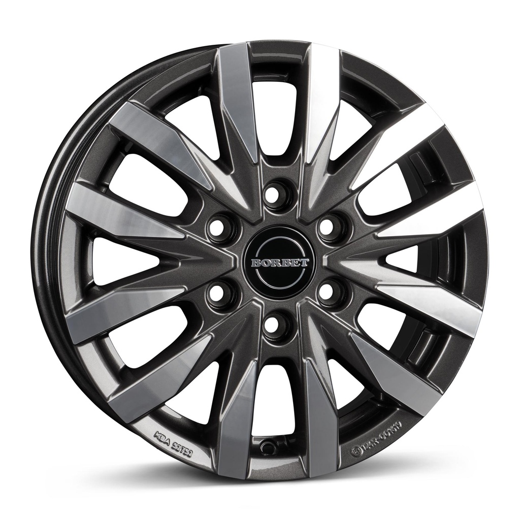 BORBET CW6 MISTRAL ANTHRACITE GLOSS POL 7.5x18 6/130 ET47 CB84.1