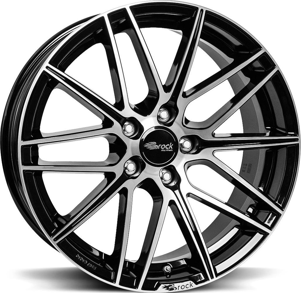 BROCK B34 BLACK FULL POL 8x18 5/114.3 ET45 CB72.6