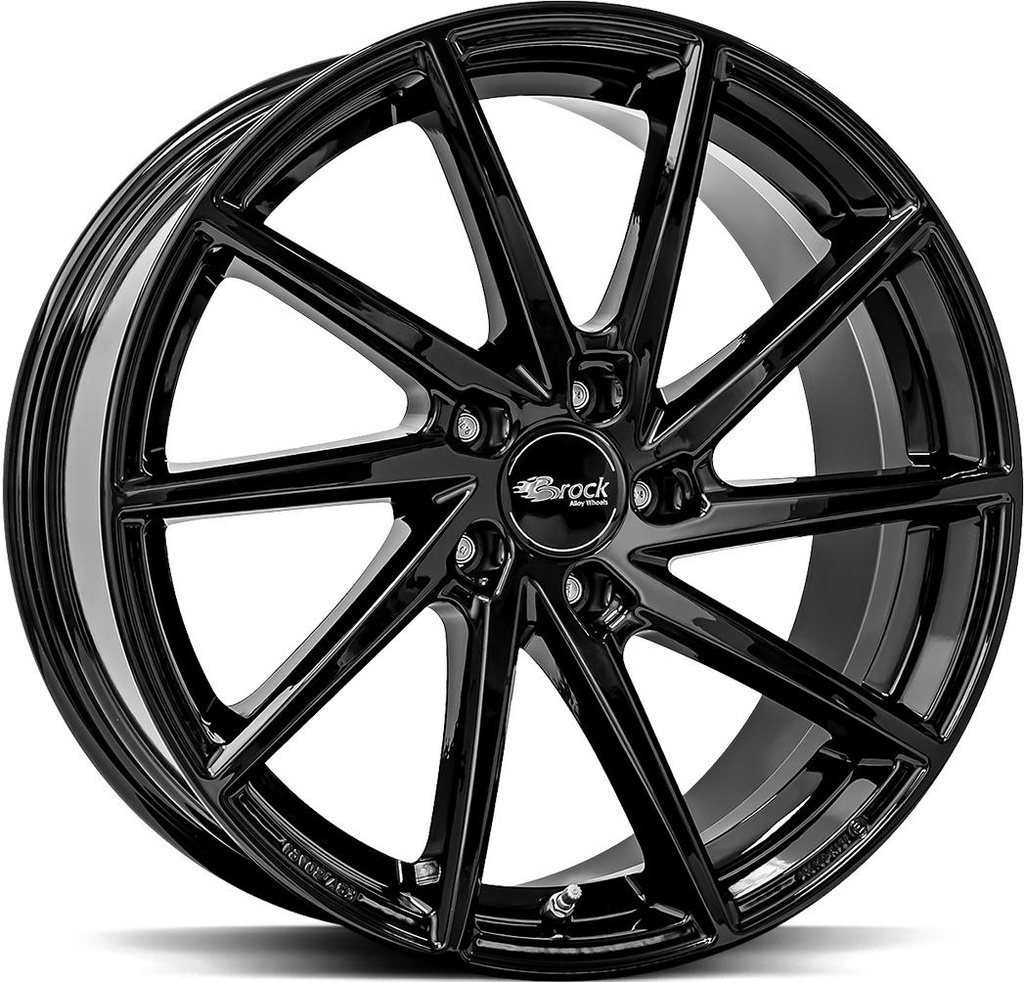 BROCK B37 SHINY BLACK 8.5x19 5/114.3 ET35 CB72.6