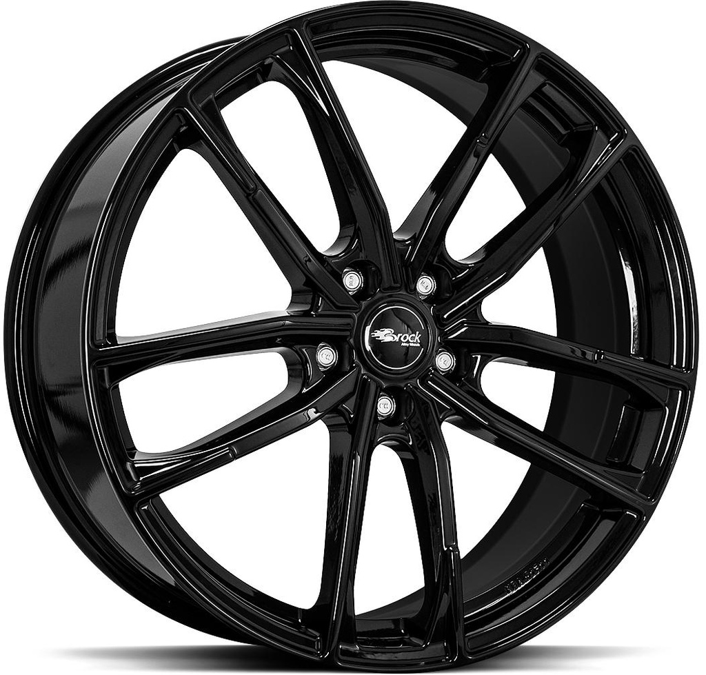 BROCK B38 SHINY BLACK 8x18 5/100 ET35 CB63.4