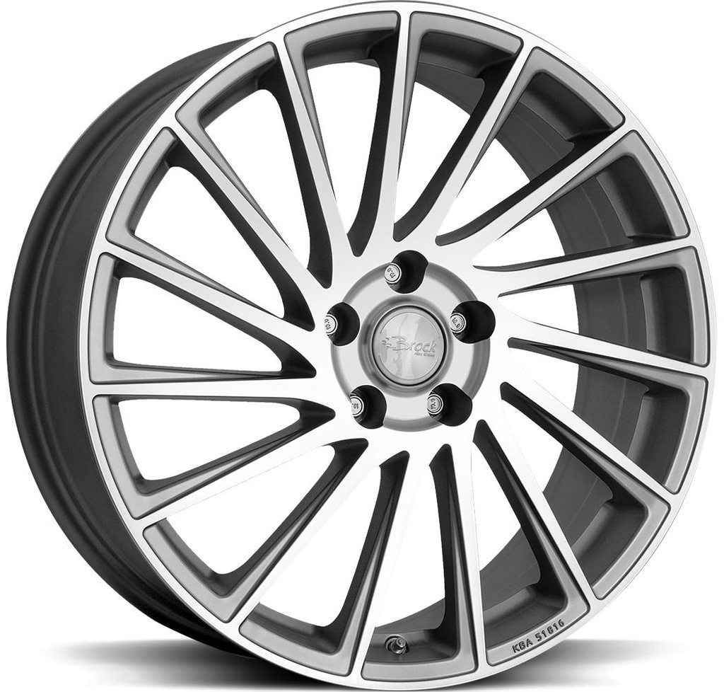 BROCK B39 FERRIC GREY POL 7.5x18 4/108 ET35 CB63.4