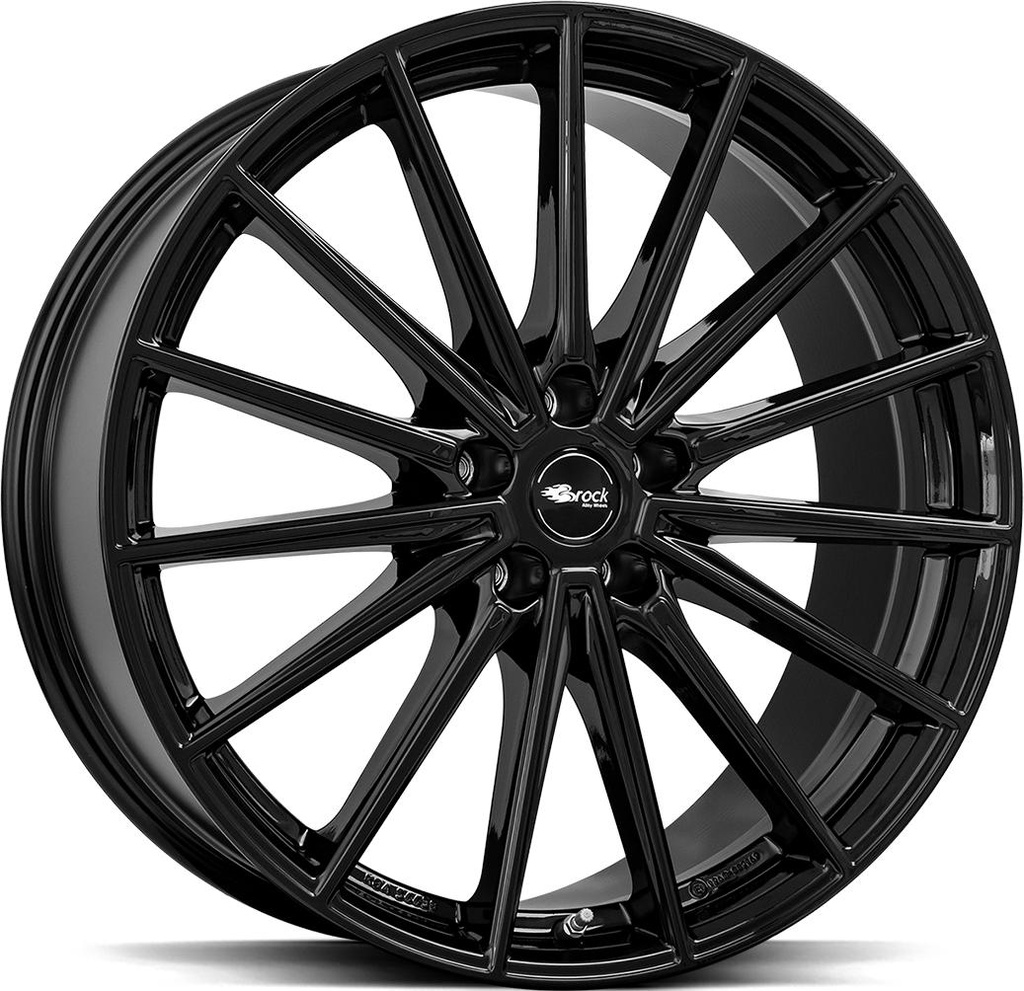 BROCK B43 SHINY BLACK 8x19 5/112 ET46 CB66.5