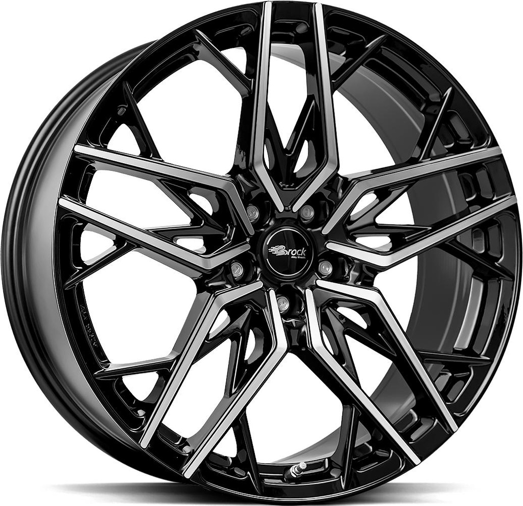BROCK B44 BLACK FULL POL 8.5x20 5/114.3 ET30 CB72.6