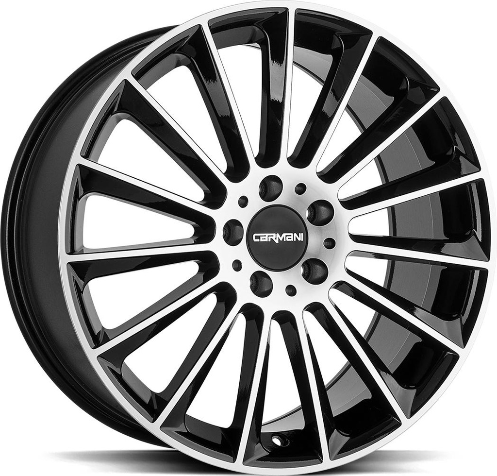 CARMANI FRITZ BLACK POL 9x18 5/112 ET49 CB66.6