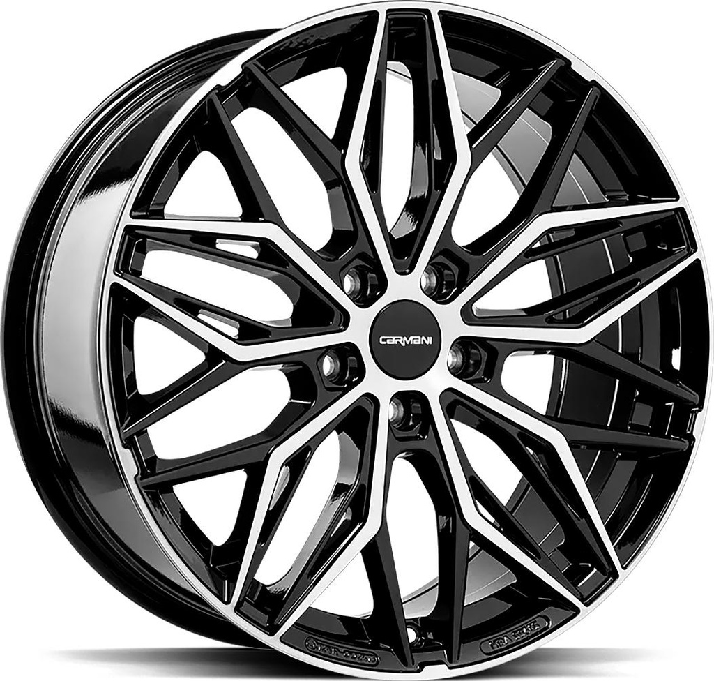 CARMANI MAX BLACK POL 8.5x19 5/112 ET40 CB66.6