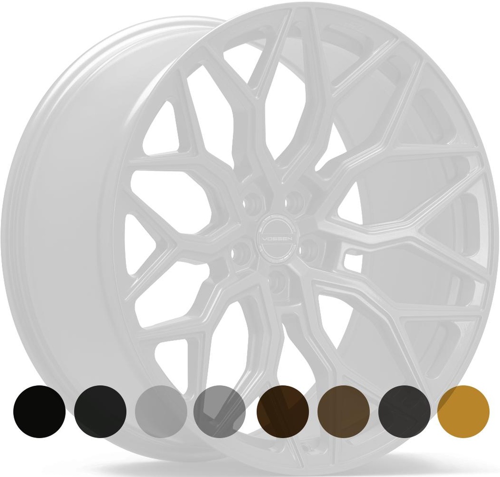 VOSSEN HF2 GLOSS BLACK 10x22 5/127 ET-18 CB71.5