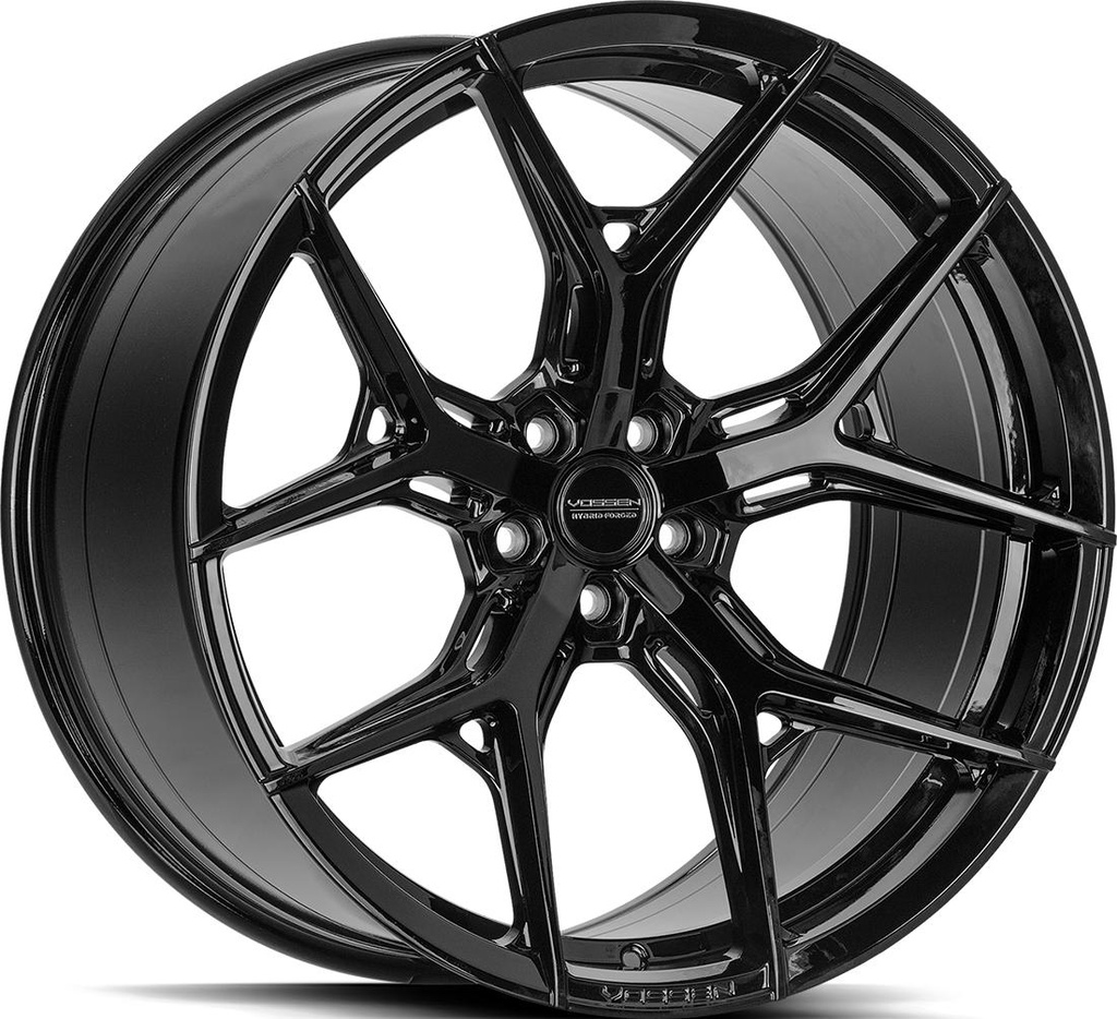 VOSSEN HF5 GLOSS BLACK 10x20 5/112 ET50 CB66.6