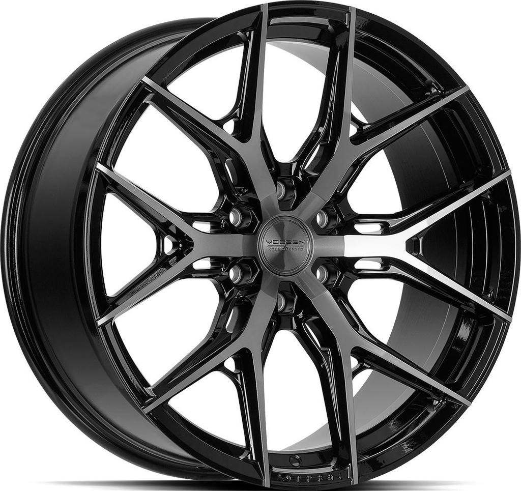 VOSSEN HF6.4 TINTED GLOSS BLACK 10x22 6/135 ET-18 CB87.1