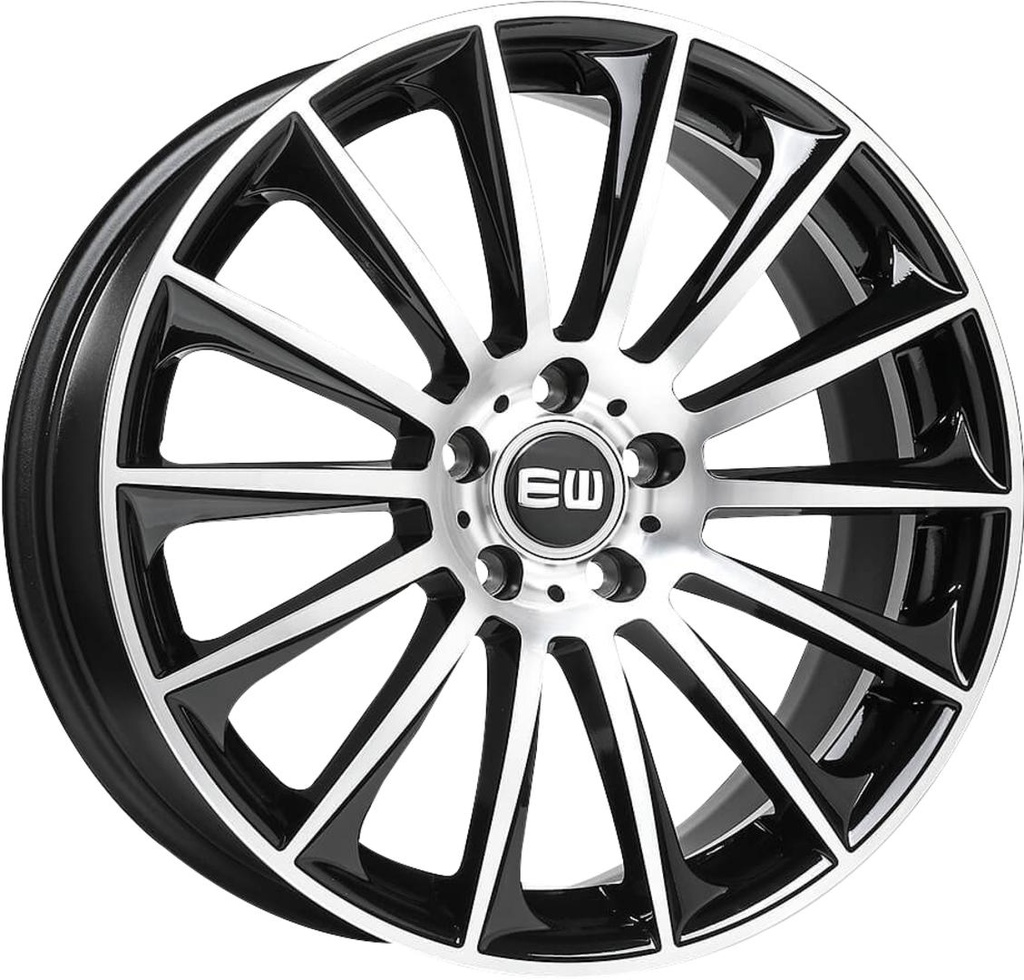 ELIT WHEELS EW02 BLACK / POLISHED 8x18 5/112 ET45 CB66.5