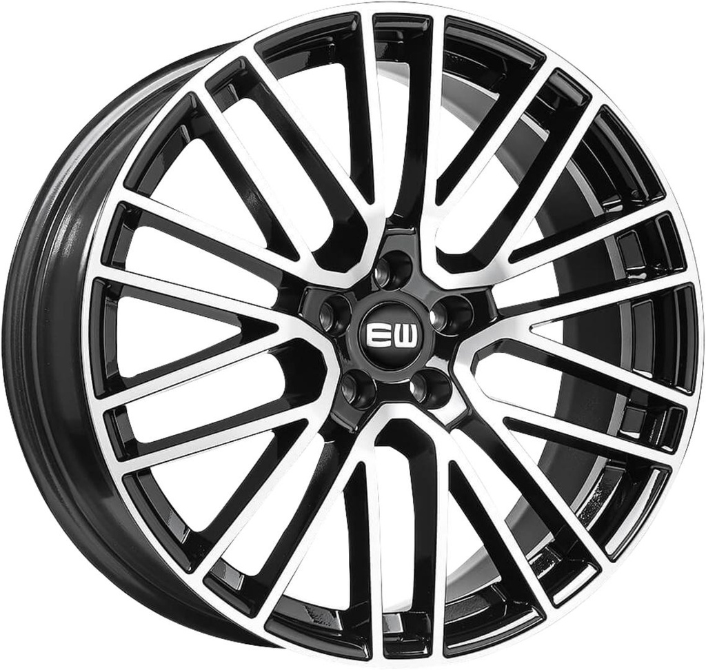 ELIT WHEELS EW08 BLACK / POLISHED 8.5x19 5/112 ET25 CB66.6