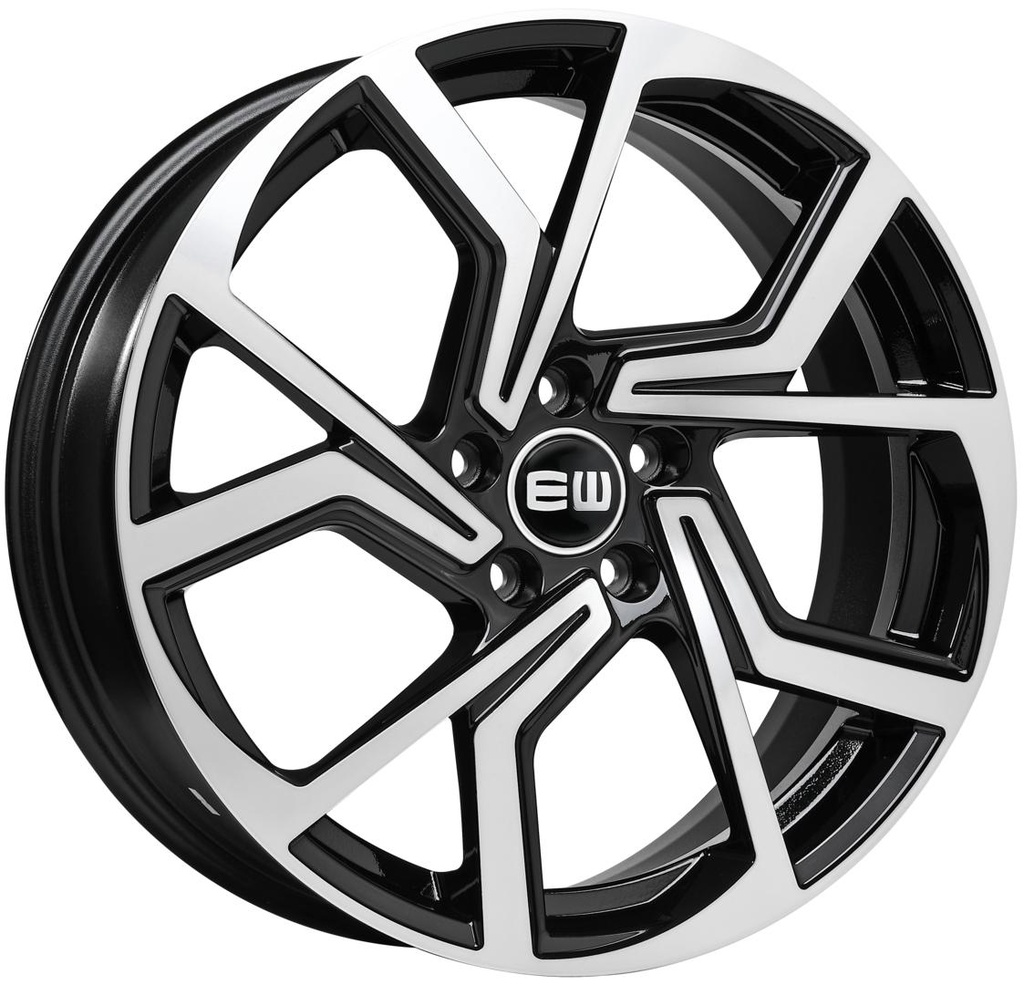 ELIT WHEELS EW09 BLACK / POLISHED 8x19 5/100 ET42 CB57.06