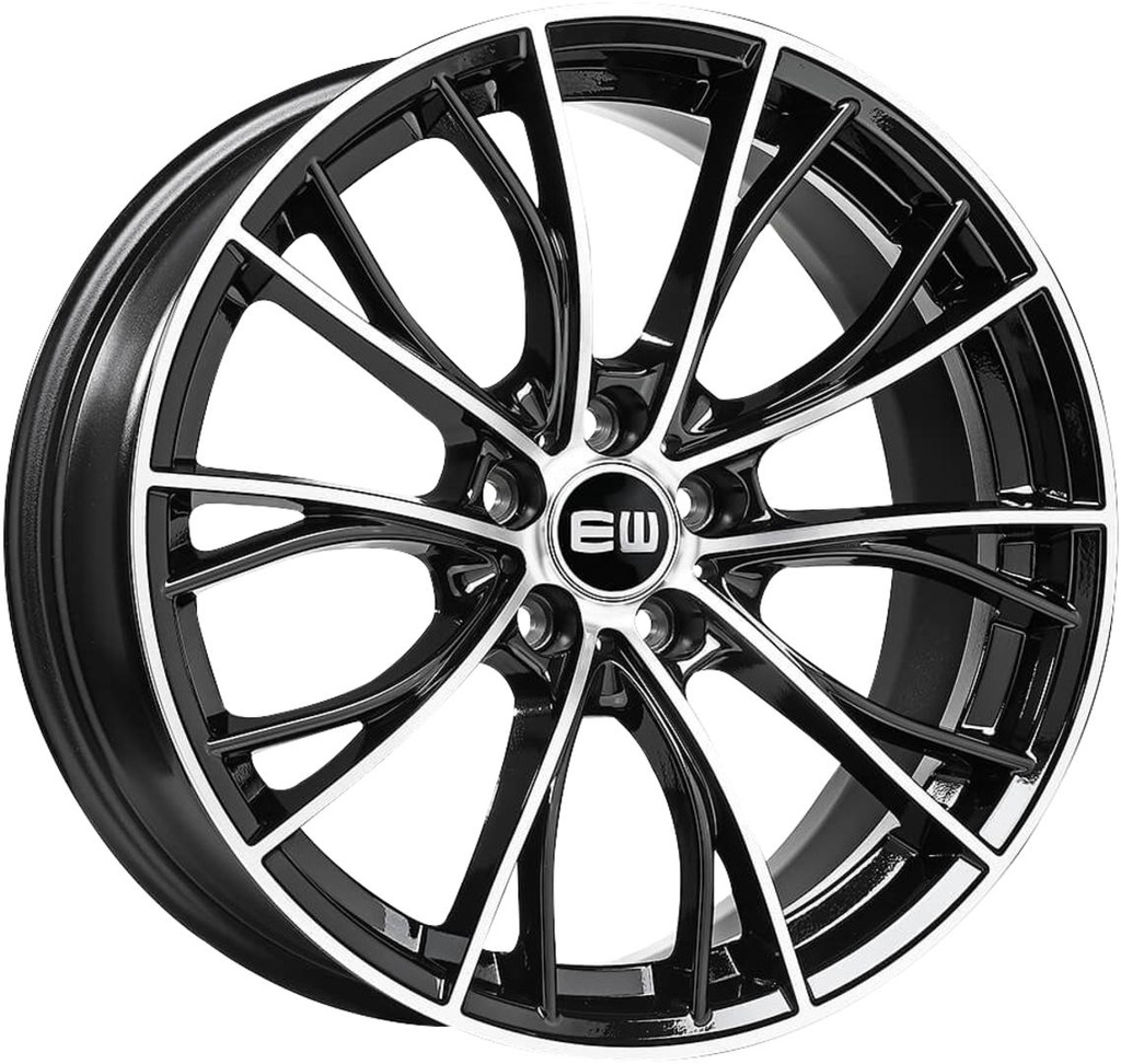 ELIT WHEELS EW10 BLACK / POLISHED 8x18 5/112 ET45 CB66.6