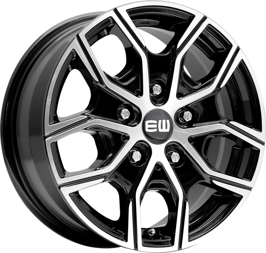 ELIT WHEELS EW20 BLACK / POLISHED 8x18 5/112 ET51 CB66.5