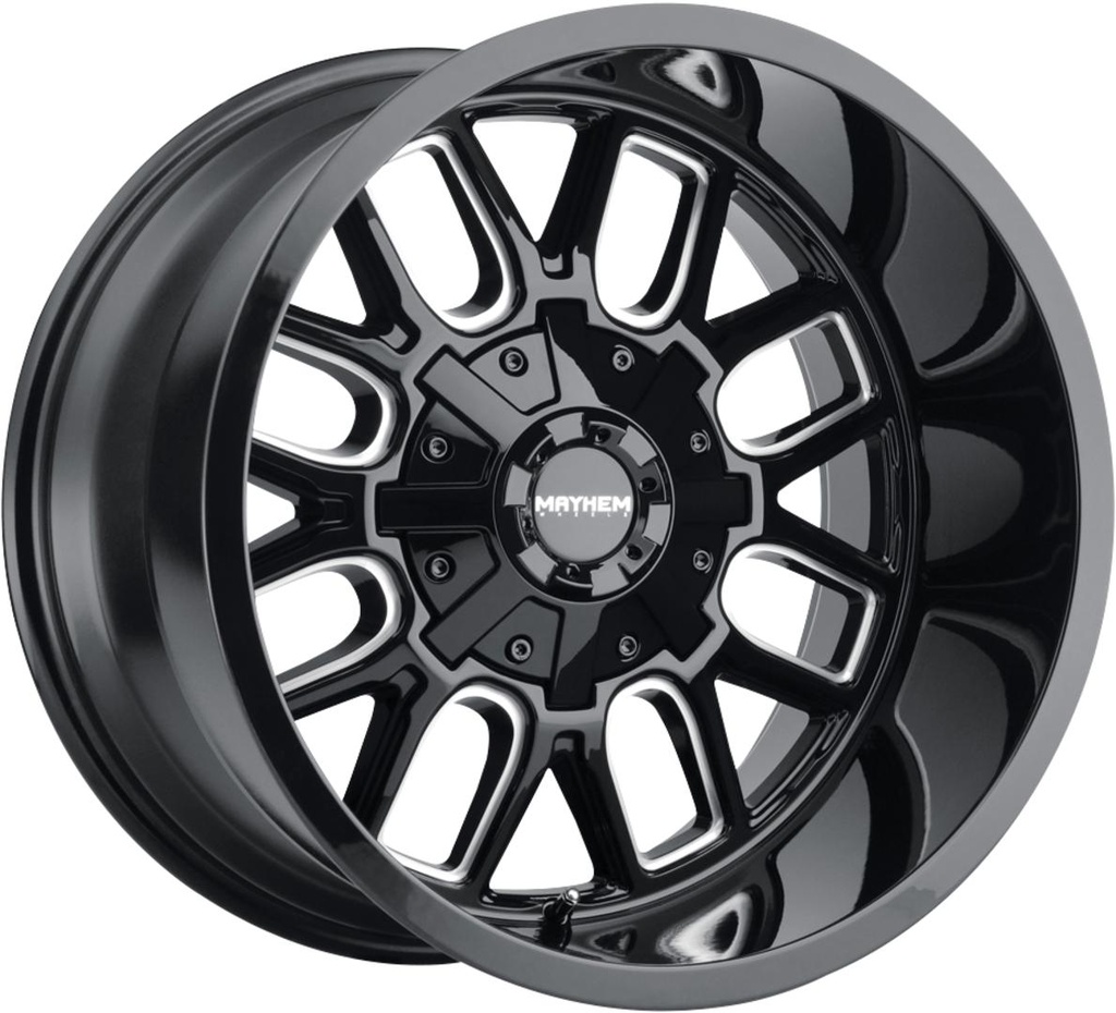 MAYHEM COGENT GLOSS BLACK / MILLED SPOKES 10x22 6/135-139.7 ET-19 CB106