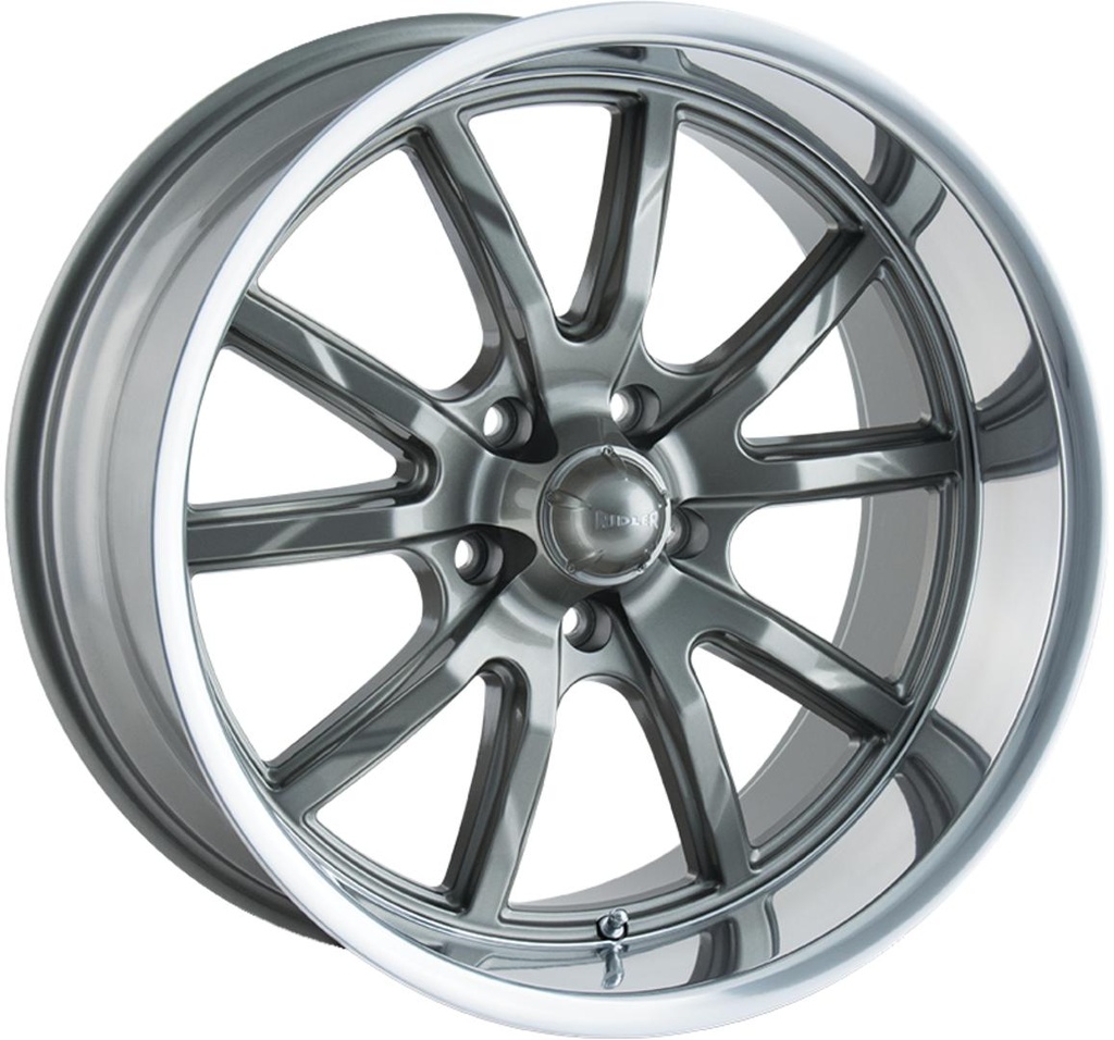 RIDLER 650 GREY / POLISHED LIP 8x15 5/127-5 ET0 CB83.82