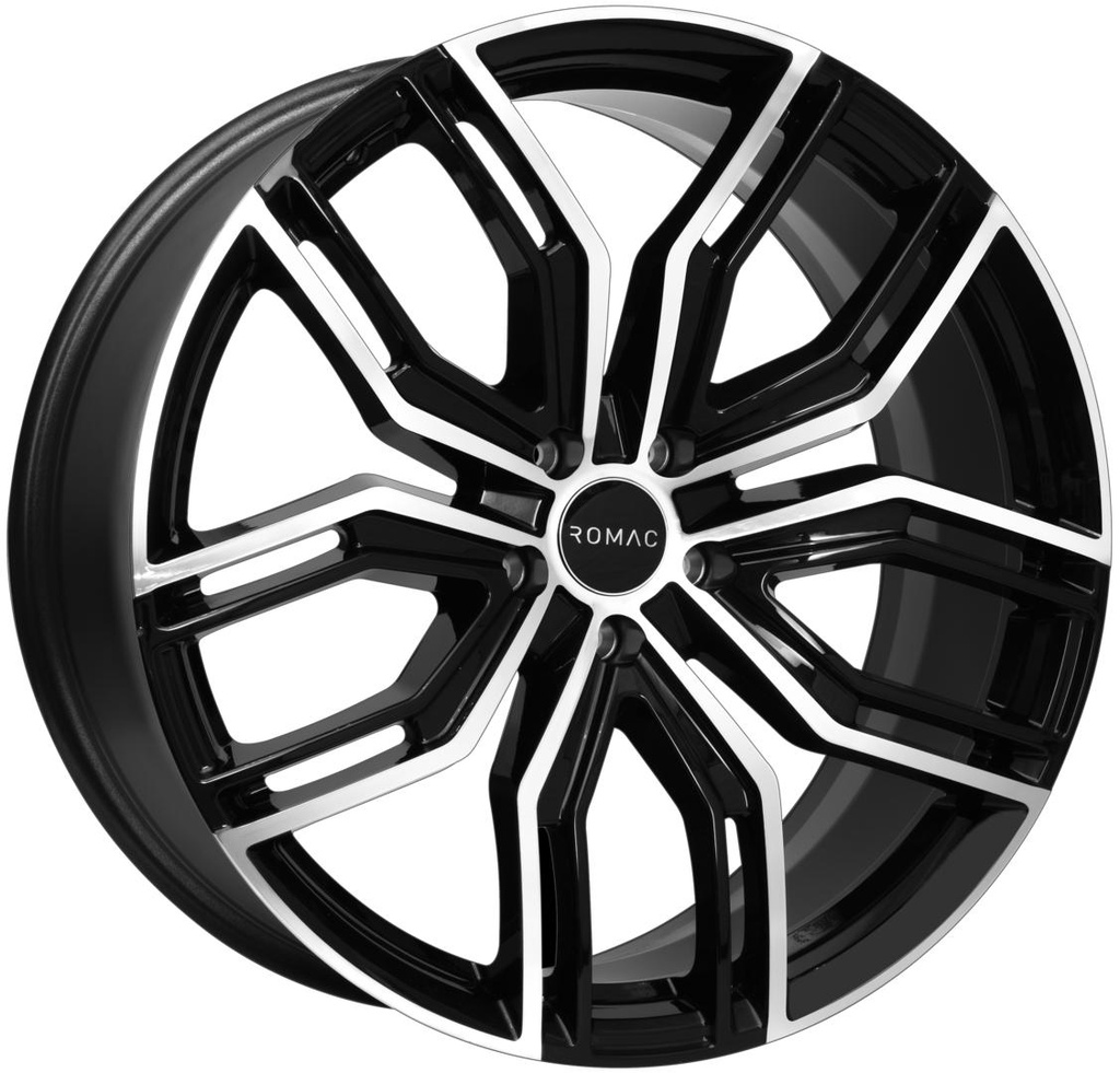 ROMAC CATALINA GLOSS BLACK / POLISHED 9.5x22 5/120 ET40 CB72.6