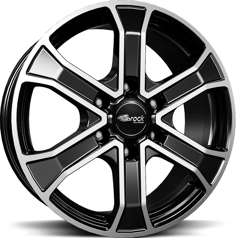 BROCK RC31 BLACK FULL POL 7x17 6/114.3 ET30 CB66.1