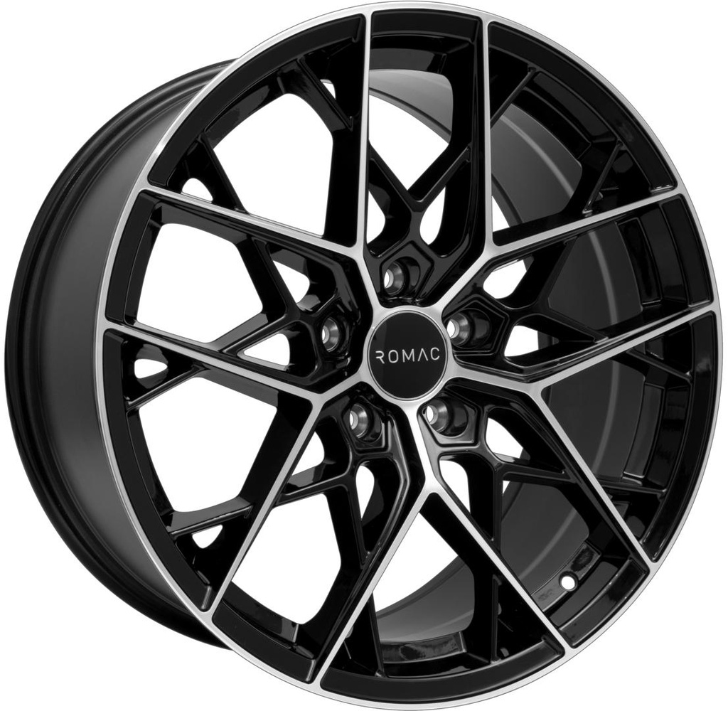 ROMAC VORTEX GLOSS BLACK / POLISHED 8x18 5/120 ET34 CB72.6