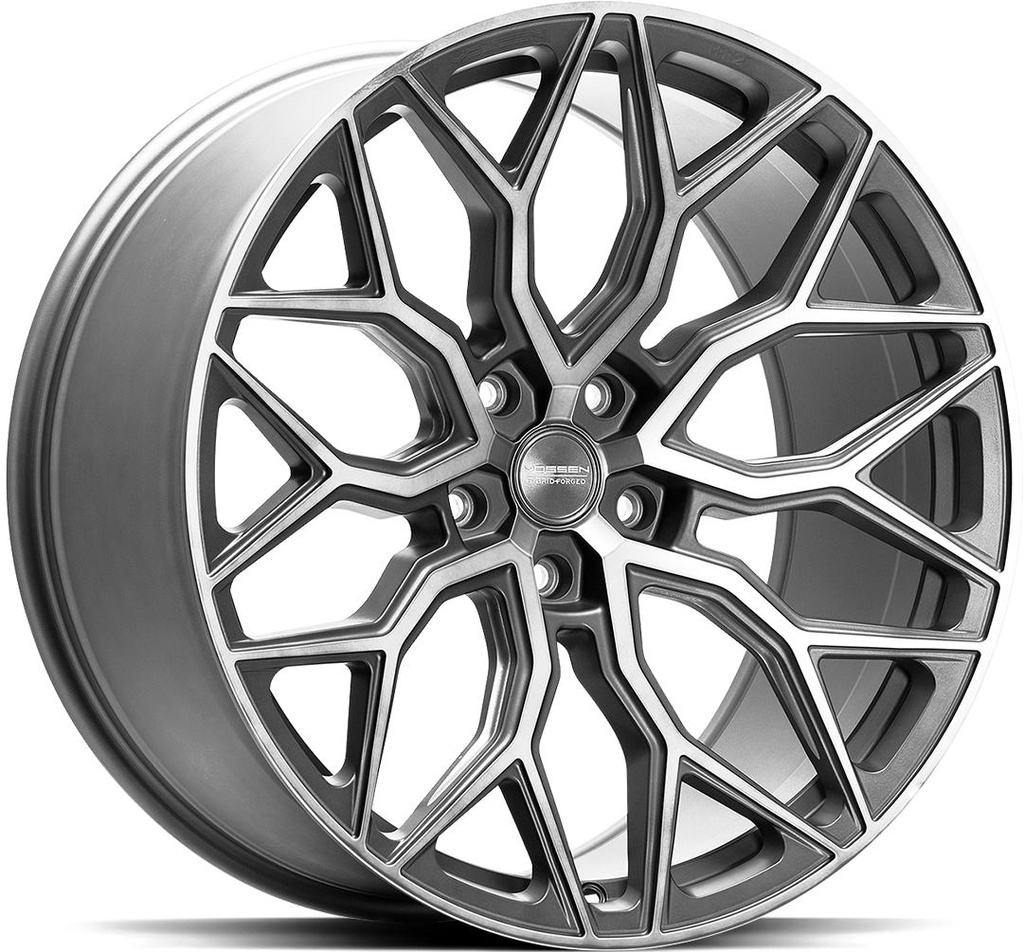 VOSSEN HF2 TINTED MATTE GUNMETAL 9.5x19 5/112 ET35 CB66.6