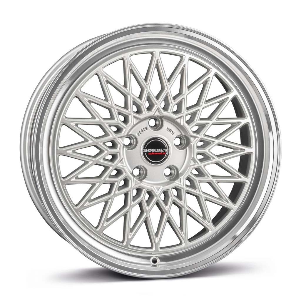 BORBET B SILVER RIM POL 7.5x16 4/100 ET30 CB64.1