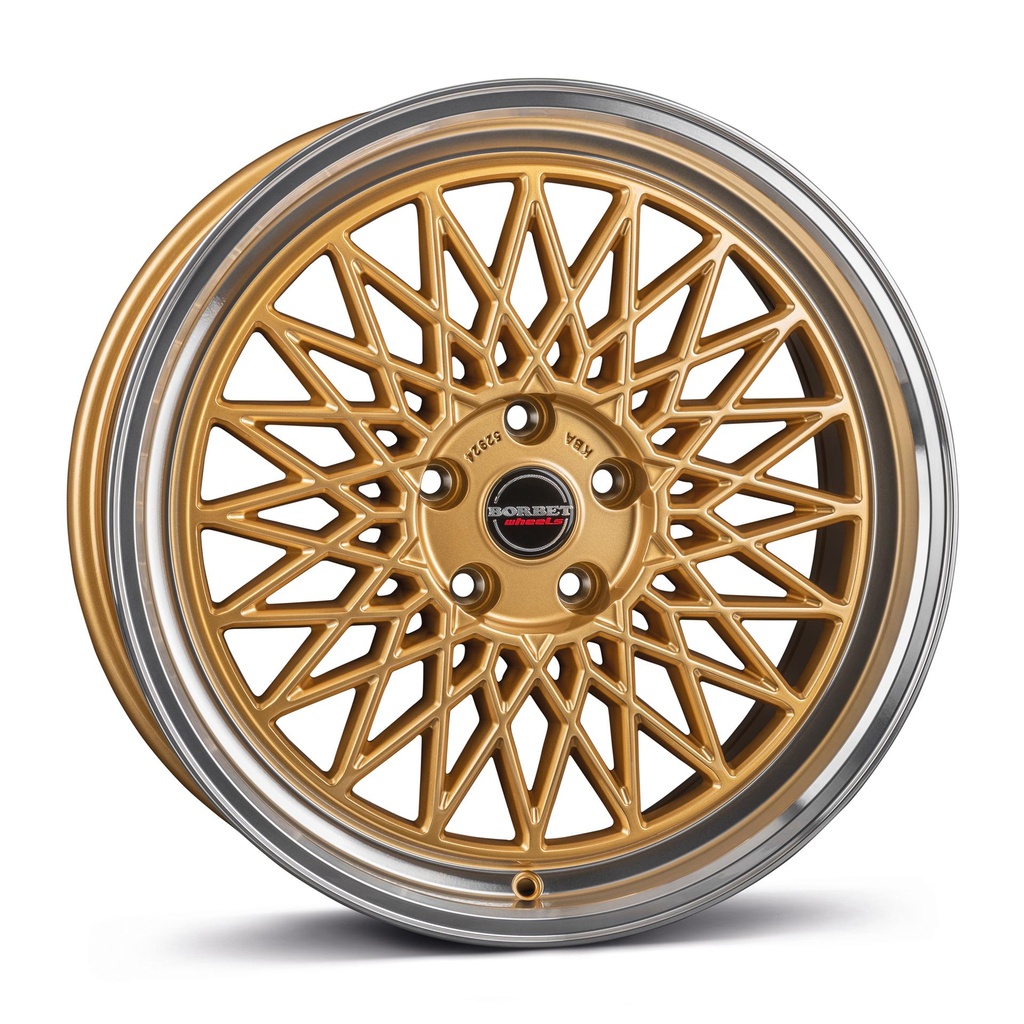 BORBET B GOLD RIM POL 7.5x16 5/112 ET30 CB72.5