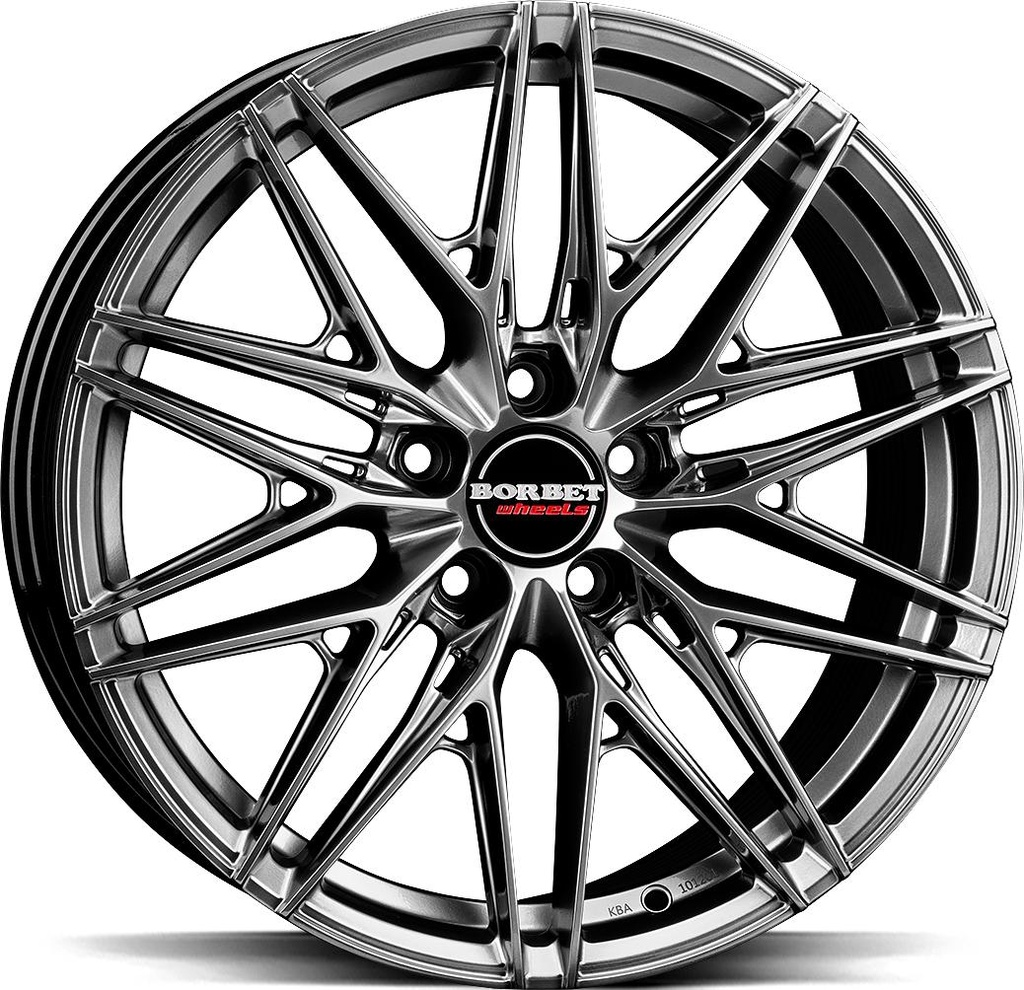 BORBET FB1 HYPER BLACK SILV 8x18 5/112 ET40 CB72.5
