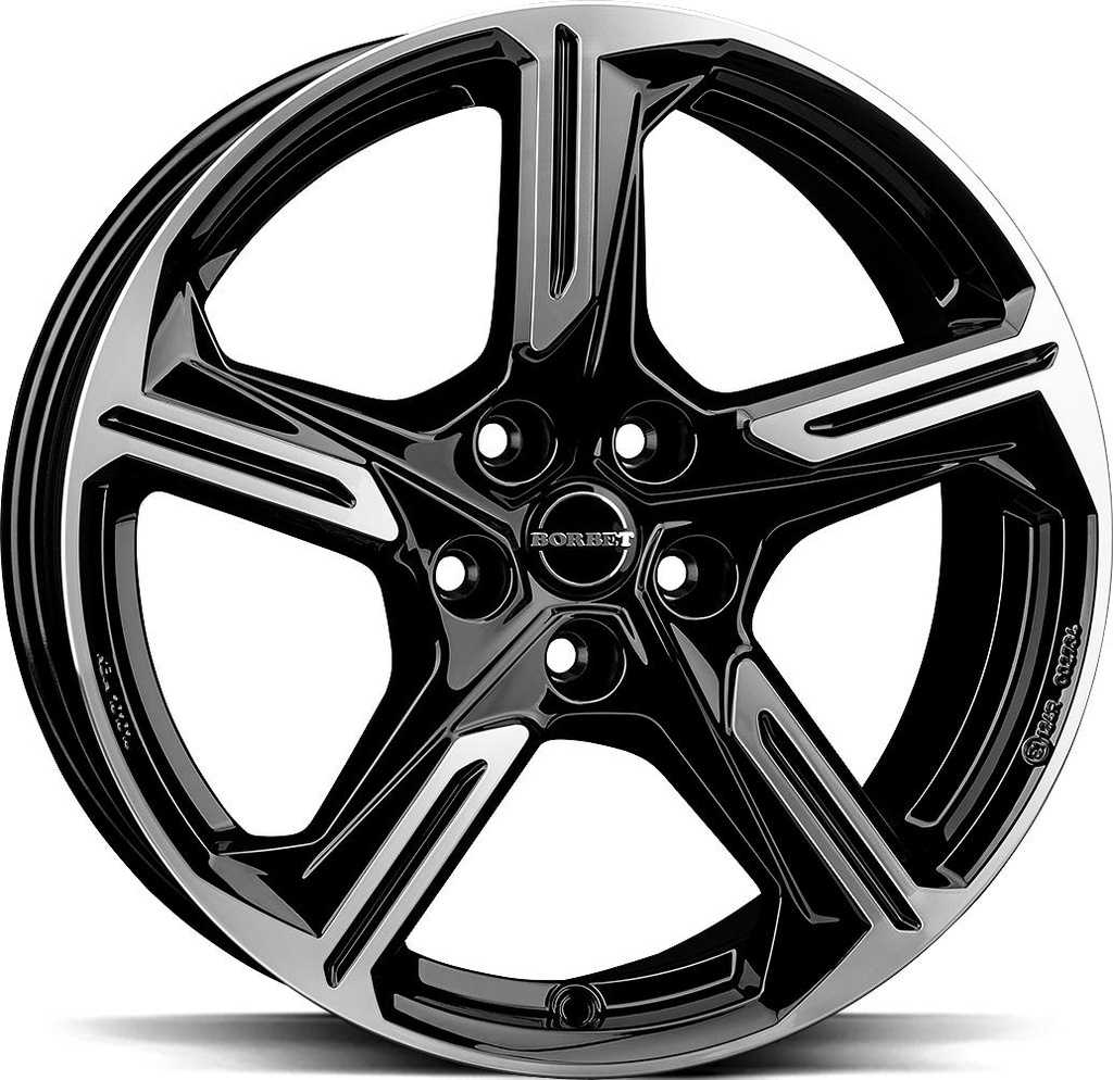 BORBET XE1 BLACK POL 7.5x18 5/112 ET51 CB57.1