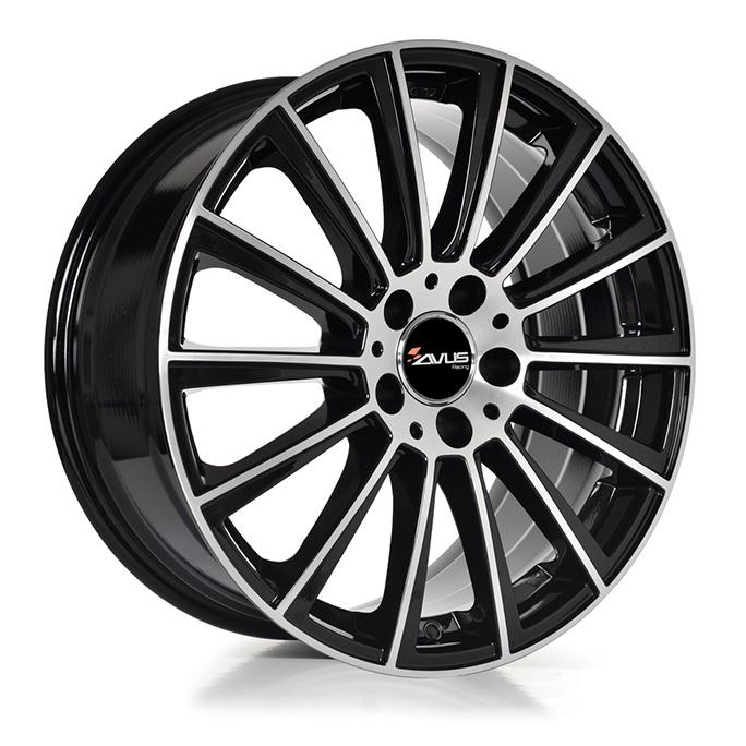 AVUS AC-M07 BLACK POLISHED 8x19 5/112 ET33 CB66.6