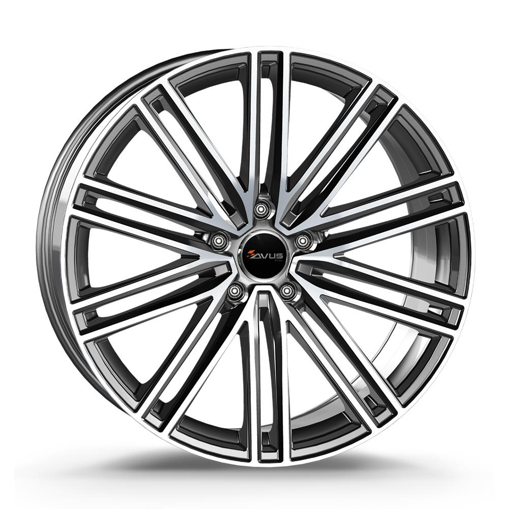 AVUS AC-M08 ANTHRACITE POLISHED 10x20 5/112 ET19 CB66.6