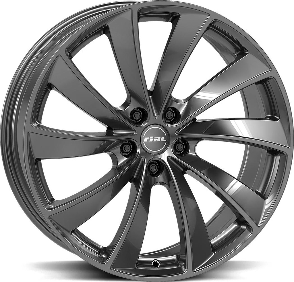 RIAL LUGANO DARK GREY 9.5x21 5/114.3 ET37 CB64.2