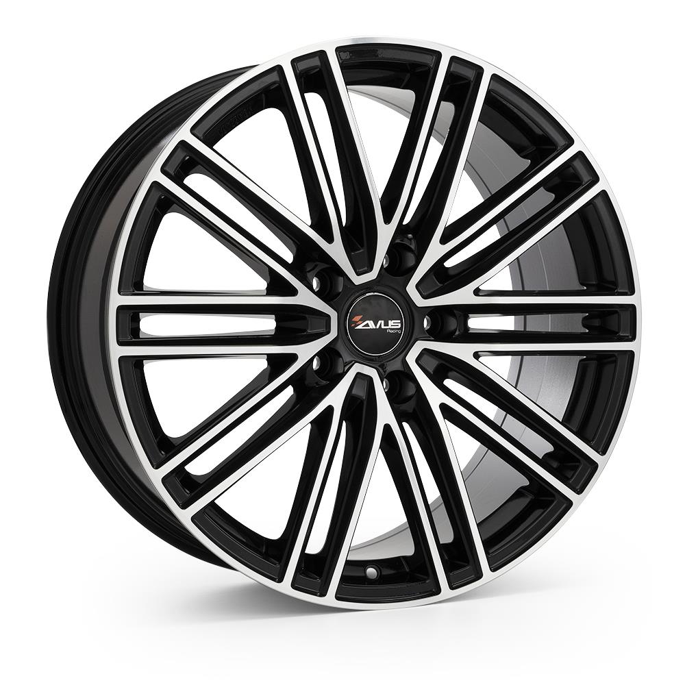 AVUS AC-M08 BLACK POLISHED 11.5x20 5/130 ET68 CB71.6