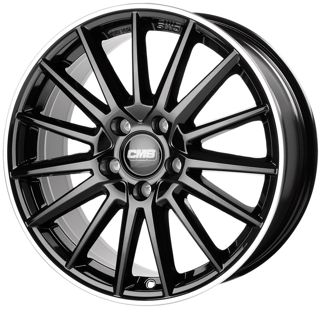 CMS C23 DIAMOND RIM BLACK GLOSS 8x18 5/112 ET43 CB66.5